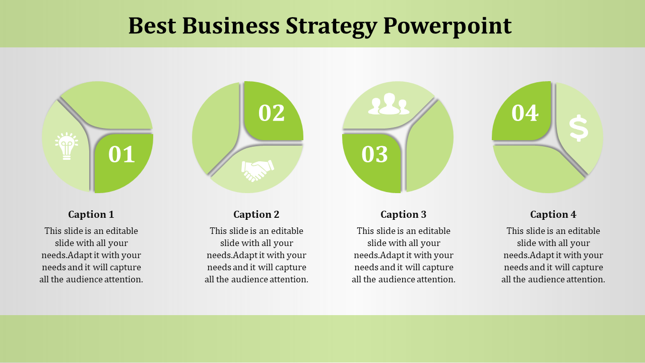 Circle Business Strategy PowerPoint Template Designs
